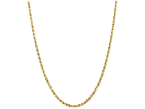 FJC Finejewelers 7 Inch 14k Yellow Gold 3.35mm bright-cut Quadruple Rope Chain Bracelet QTR0257A