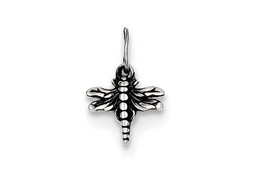 FJC Finejewelers Sterling Silver Antiqued Dragonfly Charm QP1156T