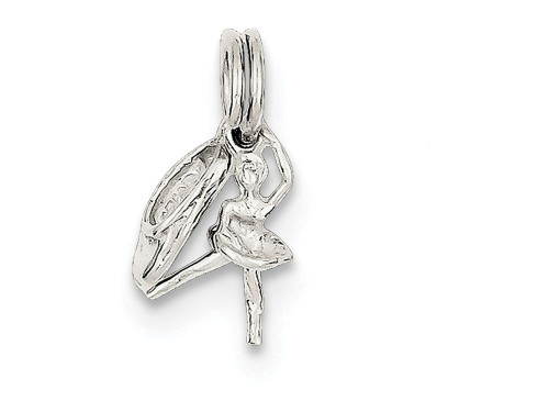 FJC Finejewelers Sterling Silver Ballerina with Shoe Charm QC801T