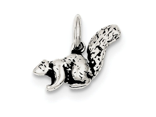 Finejewelers Sterling Silver Antiqued Squirrel Charm