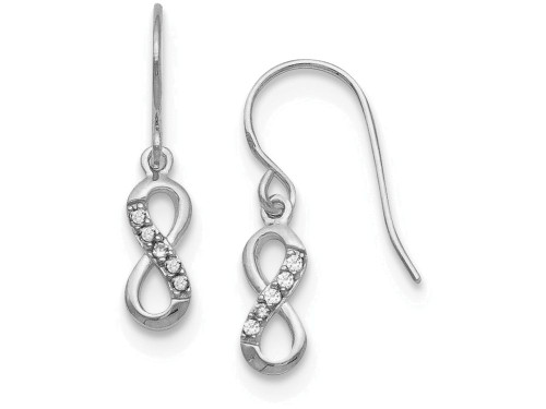 FJC Finejewelers Sterling Silver with CZ Infinity Symbol Shepard Hook Earrings QE11084T