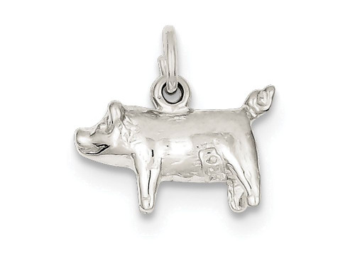 Finejewelers Sterling Silver Pig Charm - QC905T