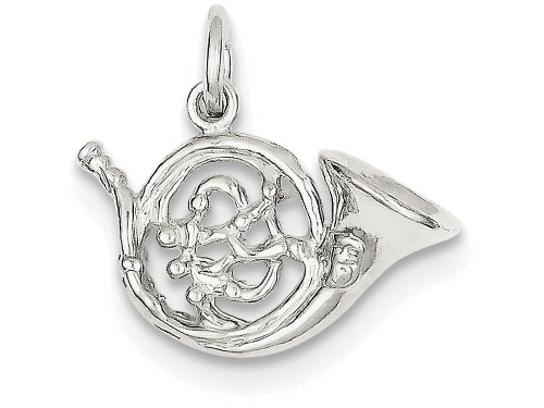 FJC Finejewelers Sterling Silver French Horn Charm QC779T