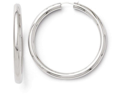 FJC Finejewelers Sterling Silver Rhodium-plated 5mm Tube Earrings LESQLE153T