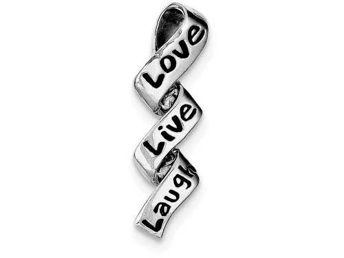 FJC Finejewelers Sterling Silver Love, Live, Laugh Charm QC7510T