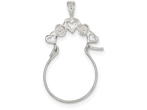 Finejewelers Sterling Silver Heart Charm Holder - QC567T