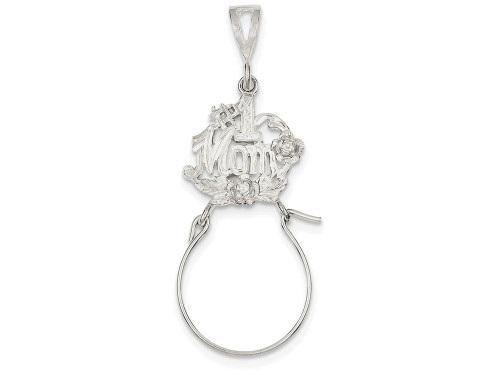 Finejewelers Sterling Silver #1 Mom Charm Holder QC558T