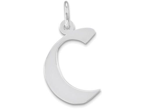 FJC Finejewelers Sterling Silver Medium Artisian Block Initial C Charm QC5089CT