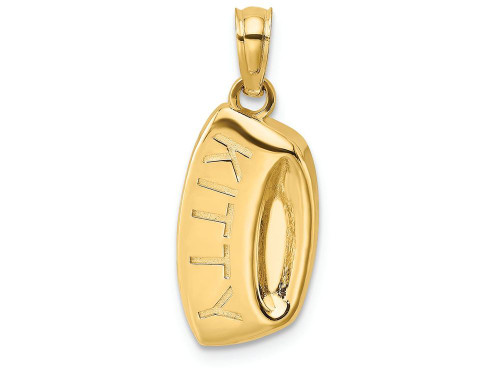 FJC Finejewelers 14k Yellow Gold Kitty Bowl Charm K6470A
