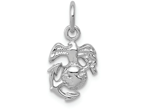 Finejewelers 14k White Gold U.s. Marine Corps Insignia Charm