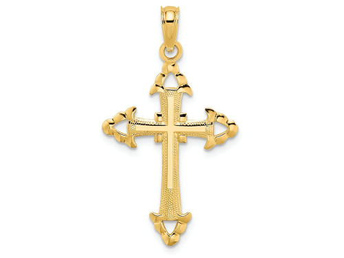 FJC Finejewelers 14k Yellow Gold Cross Inside Cross with Arrow Tips Charm K8559A