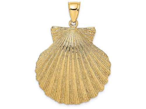 FJC Finejewelers 14k Yellow Gold Scallop Shell Charmtextured K7942A