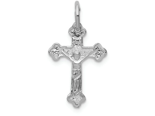 FJC Finejewelers 14k White Gold Bright Cut Crucifix Charm D1676B