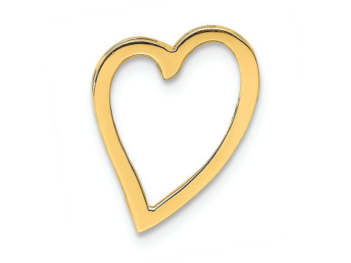 FJC Finejewelers 14k Yellow Gold Cut-out Floating Heart No Bail Charm D3822A