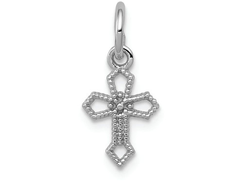 FJC Finejewelers 14k White Gold Passion Cross Charm CH132B