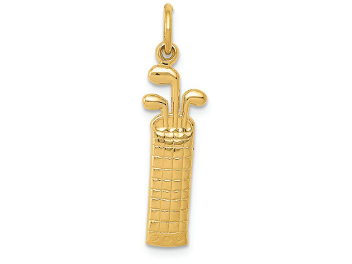 FJC Finejewelers 14k Yellow Gold Golf Bag Charm C717A