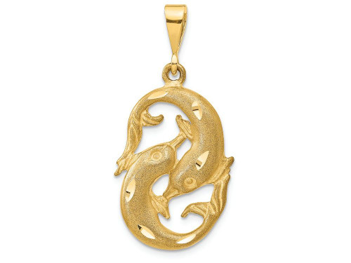 FJC Finejewelers 14k Yellow Gold Pisces Zodiac Charm C475A