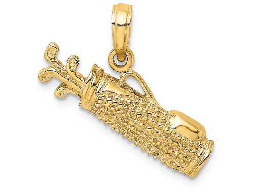 FJC Finejewelers 14k Yellow Gold Golf Bag Charm C3548A