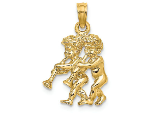 Finejewelers 14k Yellow Gold 3d Gemini Zodiac Charm