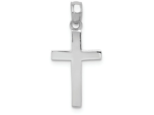 FJC Finejewelers 14k White Gold Beveled Cross with Square Tips Charm C3785WB