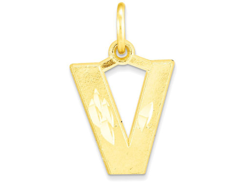 FJC Finejewelers 10k Initial V Charm in 10 kt Yellow Gold 10C768VW
