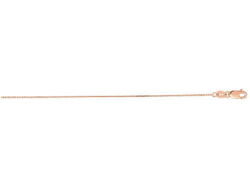 Finejewelers 10 Kt Rose Gold 18 Inch x 0.8 mm Rose Necklace 470165P