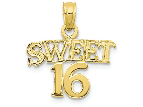 FJC Finejewelers 10k Yellow Gold Sweet 16 Charm 10D3912W