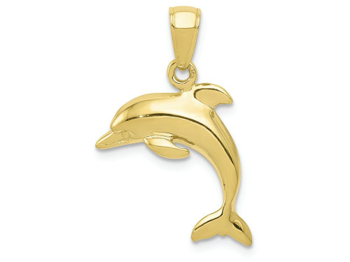 FJC Finejewelers 10k Yellow Gold Dolphin Jumping Charm 10K3012W