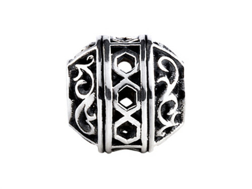 Finejewelers SilveRado Sterling Silver Focal Filigree Art Bead / Charm SRM178T