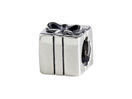 SilveRado Sterling Silver Gift Box Bead / Charm MAU021T