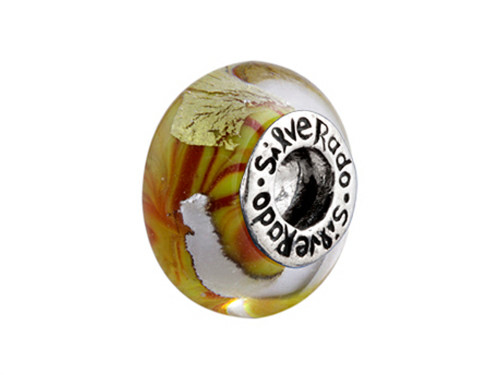 SilveRado Murano Glass Chariots of Fire Bead / Charm SG14T