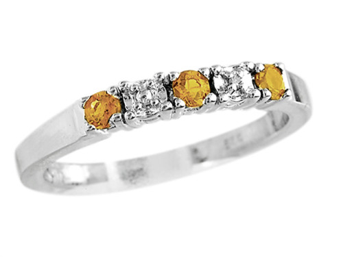 Finejewelers 2.5mm Citrine Band / Ring