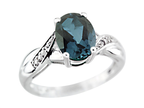 FJC Finejewelers 9x7mm Solitaire Oval London Blue Topaz Ring R8502SPLDNA