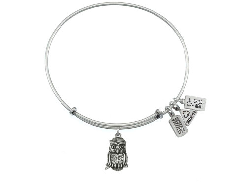 Wind and Fire Expandable Bangle Owl in Brass CGWF519SAU