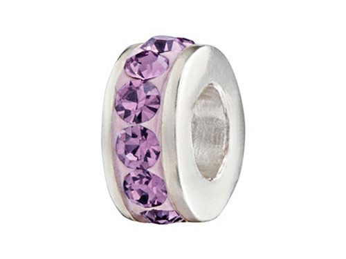 SilveRado Bling Single Bling Purple Bead / Charm BM0057T