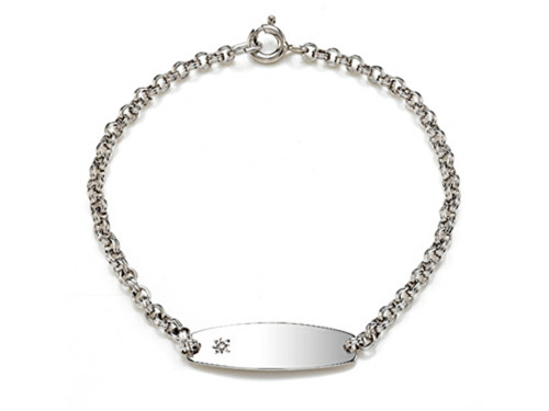 FJC Finejewelers Sterling Silver Children Kids ID Bracelet 503361T