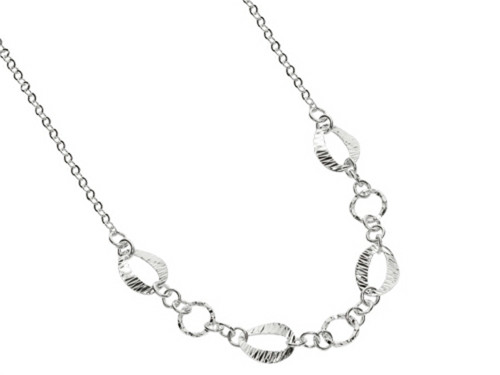 Finejewelers Sterling Silver 18 Inch Oval Links Necklace 460055T
