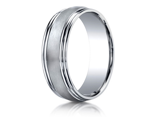 Finejewelers 7.5mm Comfort-fit Satin-finished Double Round Edge Carved Design Band - RECF8750318KD13