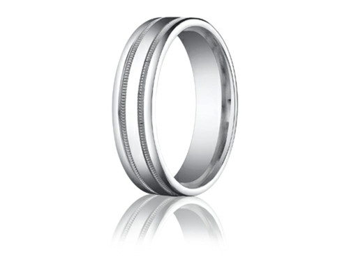 Finejewelers 6mm Comfort-fit High Polished with Milgrain Round Edge Carved Design Band - RECF760118KD55