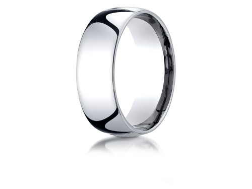 Finejewelers 18k Gold 8mm Slightly Domed Standard Comfort-fit Ring - LCF18018KD45