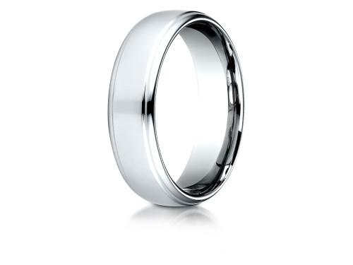 Finejewelers 18 Karat Gold 6.5mm Comfort-fit Drop Edge High Polish Design Band - CF71654018KD105