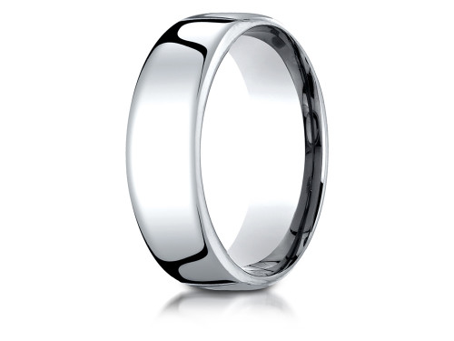 Finejewelers 18k White Gold 7.5mm European Comfort-fit Ring - EUCF17518KD4