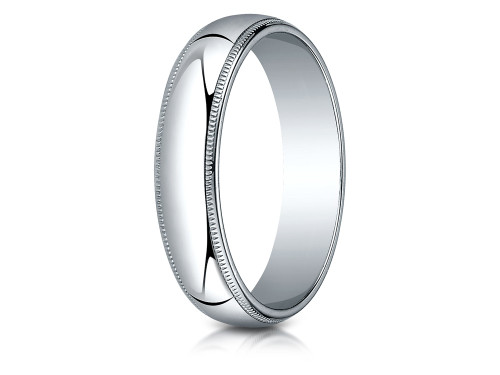 Finejewelers 5.0mm Traditional Dome Oval Ring with Milgrain - 35018KD45