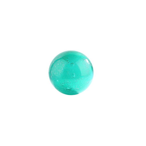 4" Aqua Green Hand Blown Glass Decorative Ball