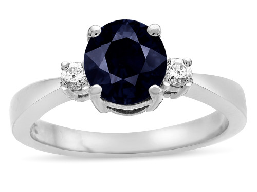 Tommaso Design Genuine Black Sapphire Engagement Ring - 316068AF65
