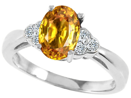 Tommaso Design Oval 8x6mm Genuine Citrine Ring - 23192A85