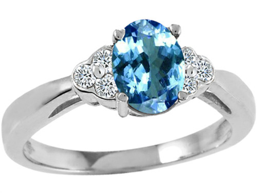 Tommaso Design Oval 7x5mm Genuine Tanzanite Ring - 23201B45