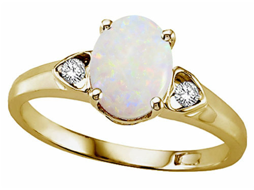 Tommaso Design Genuine Opal Ring - 22883B5