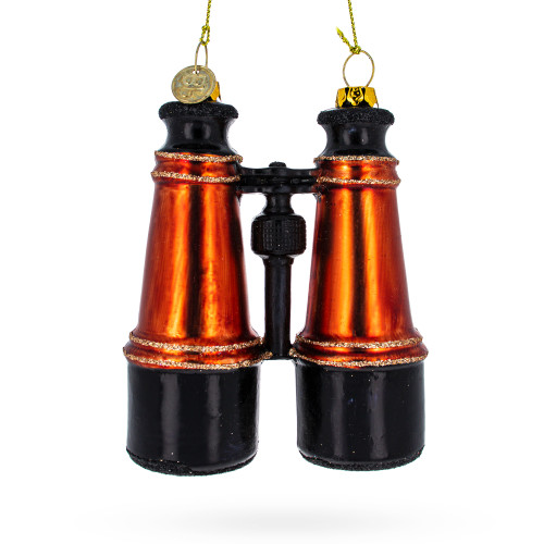 Binoculars Glass Christmas Ornament