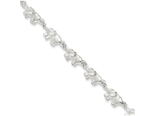 Finejewelers Sterling Silver Elephants Bracelet QA13T